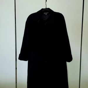 Vintage Black Wool Blend Winter Jacket